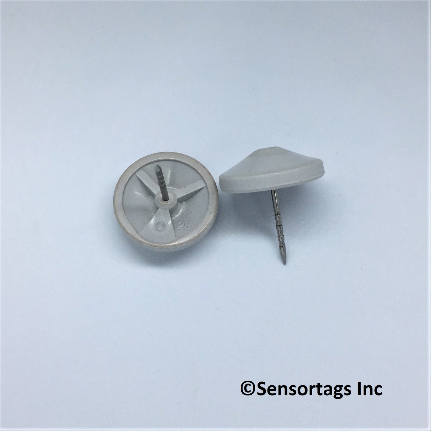 Security Tag Pins White