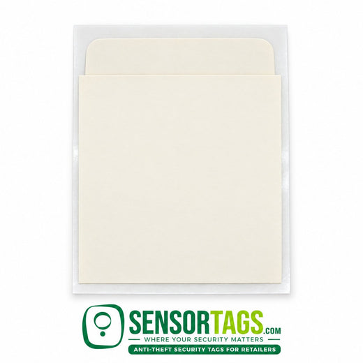 Self-adhesive library pocket