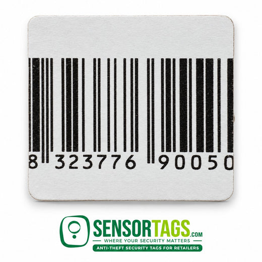 Barcoded Checkpoint Security Labels – barcoded security label, close-up