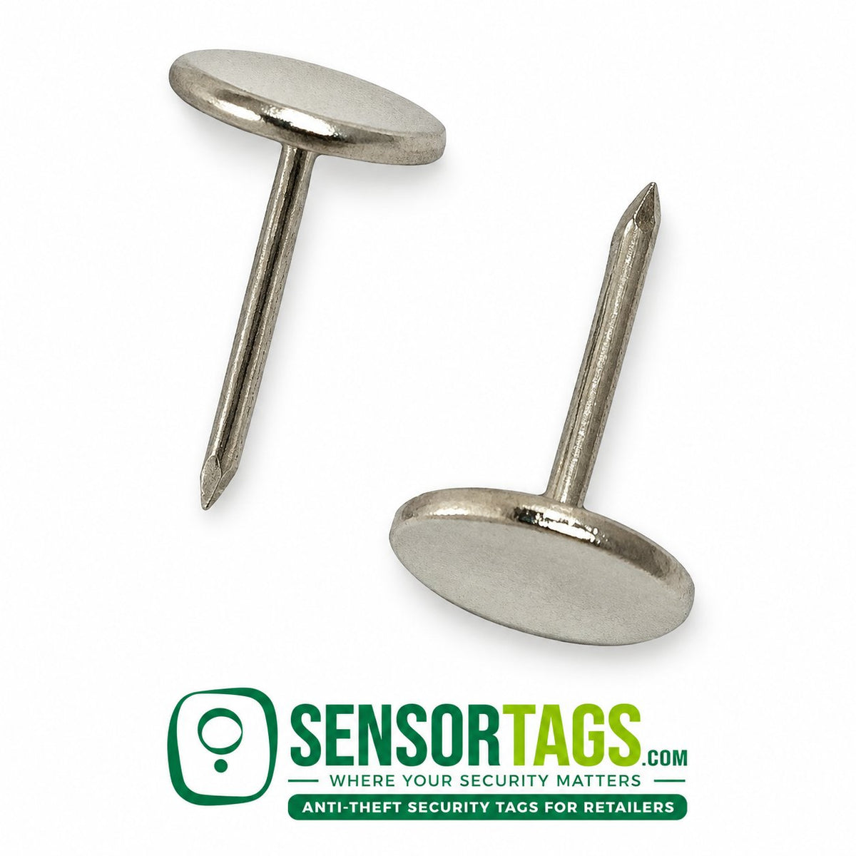 Security Tag Pins Flat 16 mm (Standard) – two flat head pins