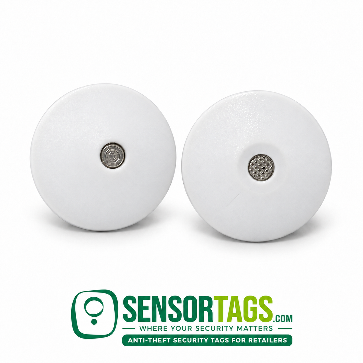 Security Tag Pins White