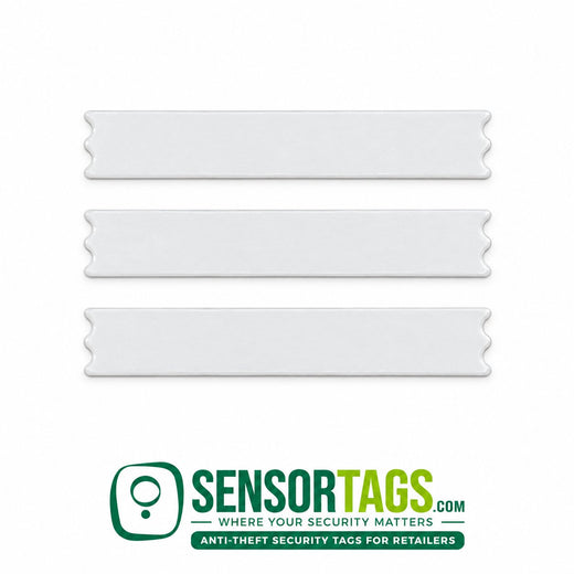 Sensormatic 58Khz Blank Black DR Labels – three blank labels